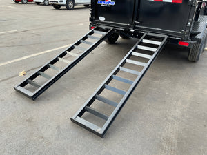 Dump Trailer 6'x10' Black Hawke 9900 GVWR with Ramps Ron's Toy Shop, Inc.