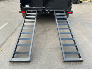 Dump Trailer 6'x10' Black Hawke 9900 GVWR with Ramps Ron's Toy Shop, Inc.
