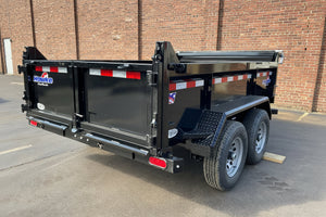 Dump Trailer 6'x10' Black Hawke 9900 GVWR with Ramps Ron's Toy Shop, Inc.