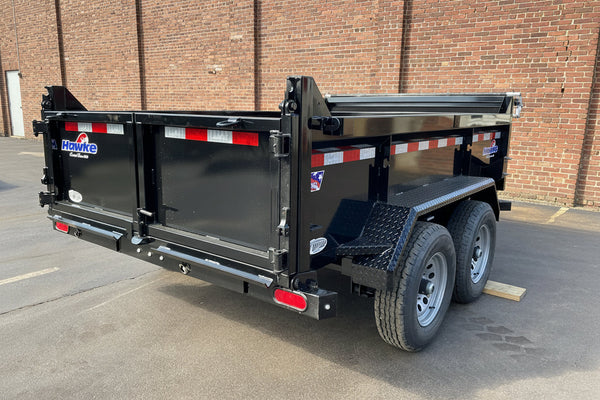 Dump Trailer 6'x10' Black Hawke 9900 GVWR with Ramps Ron's Toy Shop, Inc.
