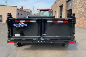 Dump Trailer 6'x10' Black Hawke 9900 GVWR with Ramps Ron's Toy Shop, Inc.