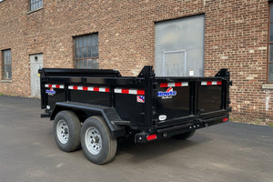 Dump Trailer 6'x10' Black Hawke 9900 GVWR with Ramps Ron's Toy Shop, Inc.