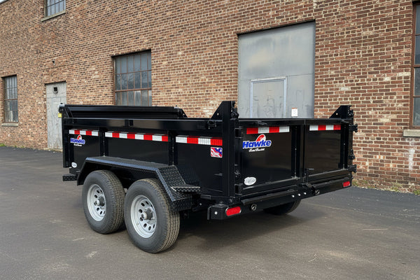 Dump Trailer 6'x10' Black Hawke 9900 GVWR with Ramps Ron's Toy Shop, Inc.