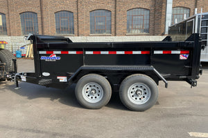 Dump Trailer 6'x10' Black Hawke 9900 GVWR with Ramps Ron's Toy Shop, Inc.