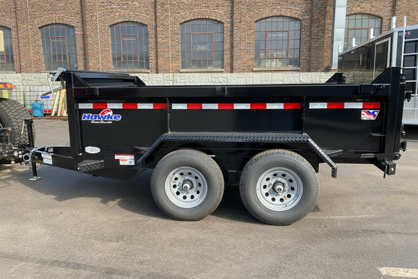 Dump Trailer 6'x10' Black Hawke 9900 GVWR with Ramps Ron's Toy Shop, Inc.