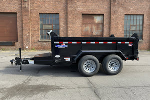 Dump Trailer 6'x10' Black Hawke 9900 GVWR with Ramps Ron's Toy Shop, Inc.