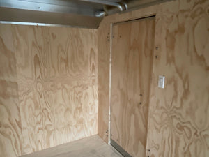 Enclosed Cargo Trailer 6'x12' White RAMP Car Mate 6"up Car Mate Trailers