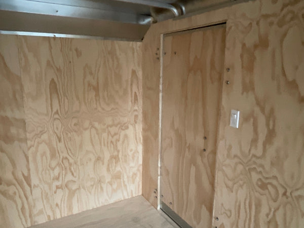 Enclosed Cargo Trailer 6'x12' White RAMP Car Mate 6"up Car Mate Trailers