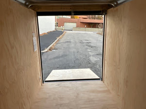 Enclosed Cargo Trailer 6'x12' White RAMP Car Mate 6"up Car Mate Trailers