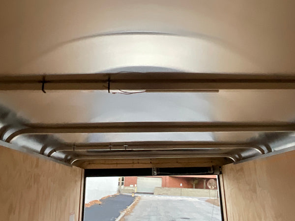 Enclosed Cargo Trailer 6'x12' White RAMP Car Mate 6"up Car Mate Trailers