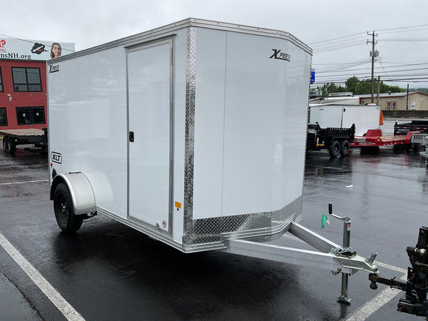 Enclosed Aluminum Cargo Trailer 6’x12′ WHITE RAMP Xpress XLT Pro Series - 6" up High Country Trailers