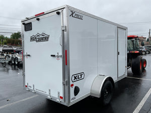 Enclosed Aluminum Cargo Trailer 6’x12′ WHITE RAMP Xpress XLT Pro Series - 6" up High Country Trailers