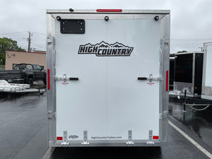 Enclosed Aluminum Cargo Trailer 6’x12′ WHITE RAMP Xpress XLT Pro Series - 6" up High Country Trailers