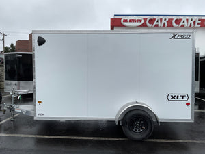 Enclosed Aluminum Cargo Trailer 6’x12′ WHITE RAMP Xpress XLT Pro Series - 6" up High Country Trailers