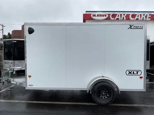 Enclosed Aluminum Cargo Trailer 6’x12′ WHITE RAMP Xpress XLT Pro Series - 6" up High Country Trailers