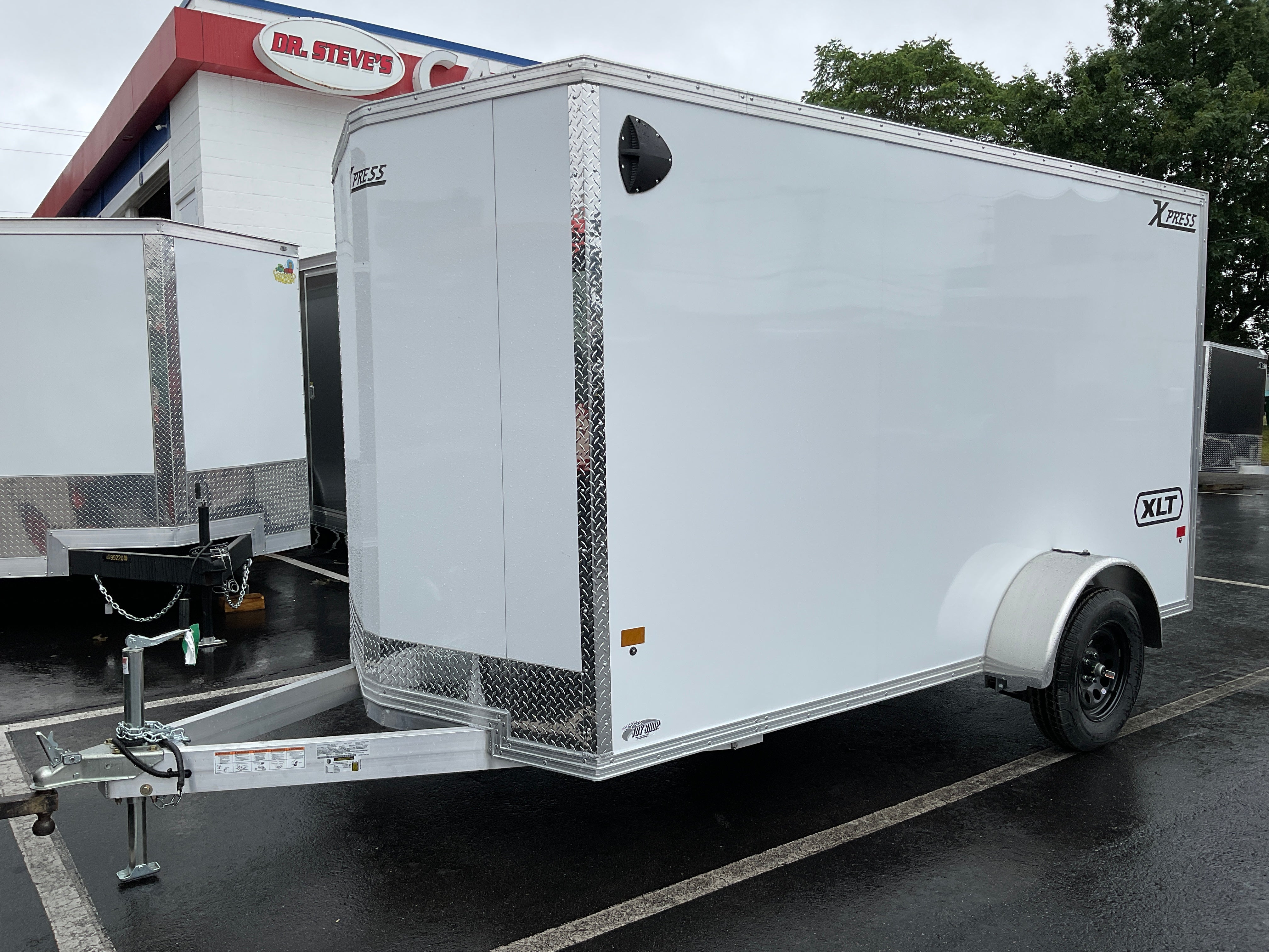 Enclosed Aluminum Cargo Trailer 6'x12′ WHITE RAMP Xpress XLT Series