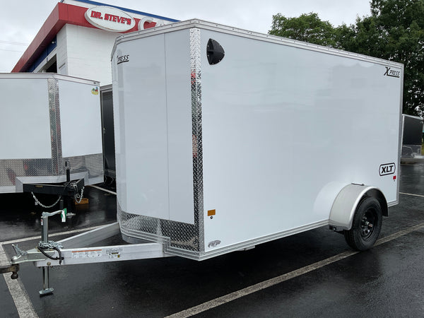 Enclosed Aluminum Cargo Trailer 6’x12′ WHITE RAMP Xpress XLT Pro Series - 6" up High Country Trailers