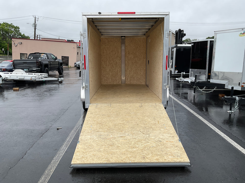Enclosed Aluminum Cargo Trailer 6’x12′ WHITE RAMP Xpress XLT Pro Series - 6" up