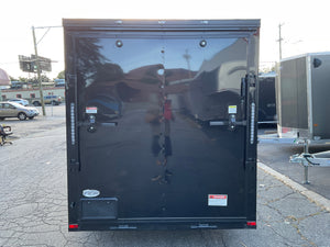 Panther Cargo Trailer 6'x12' Black Black Out RAMP Single Axle Panther Cargo Trailers
