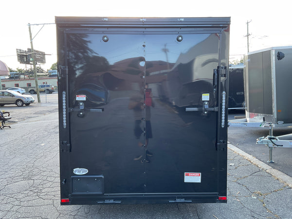 Panther Cargo Trailer 6'x12' Black Black Out RAMP Single Axle Panther Cargo Trailers