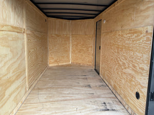Panther Cargo Trailer 6'x12' Charcoal Black Out RAMP Single Axle Panther Cargo Trailers