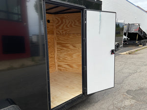 Enclosed Cargo Trailer 6'x12 Black Blackout Ramp Door Xtreme Cargo Single Axle Xtreme Cargo Trailers