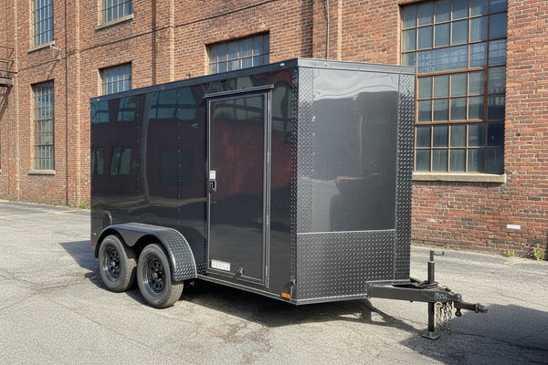Enclosed Cargo Trailer 6'x12 BLACK-OUT RAMP Xtreme Cargo Tandem Axle Xtreme Cargo Trailers