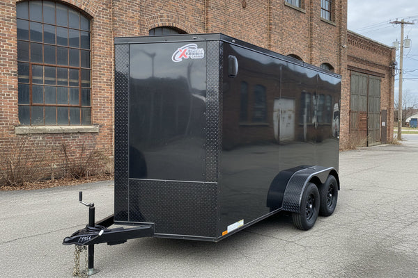 Enclosed Cargo Trailer 6'x12 BLACK-OUT RAMP Xtreme Cargo Tandem Axle Xtreme Cargo Trailers