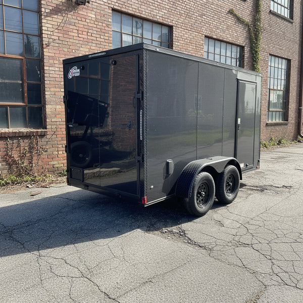 Enclosed Cargo Trailer 6'x12 BLACK-OUT RAMP Xtreme Cargo Tandem Axle Xtreme Cargo Trailers