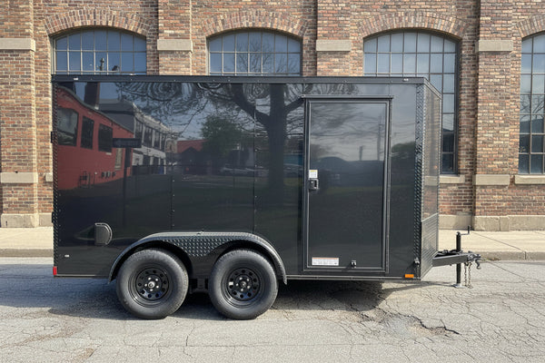 Enclosed Cargo Trailer 6'x12 BLACK-OUT RAMP Xtreme Cargo Tandem Axle Xtreme Cargo Trailers