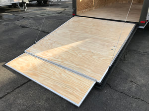 Enclosed Cargo Trailer 6'x10'+2'V WHITE RAMP Covered Wagon