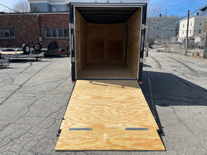Panther Cargo Trailer 6'x12' Black RAMP Single Axle Panther Cargo Trailers