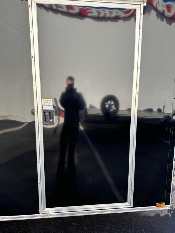 Panther Cargo Trailer 6'x12' Black RAMP Single Axle Panther Cargo Trailers