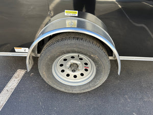 Panther Cargo Trailer 6'x12' Black RAMP Single Axle Panther Cargo Trailers