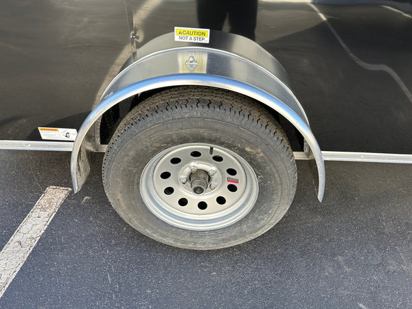 Panther Cargo Trailer 6'x12' Black RAMP Single Axle Panther Cargo Trailers