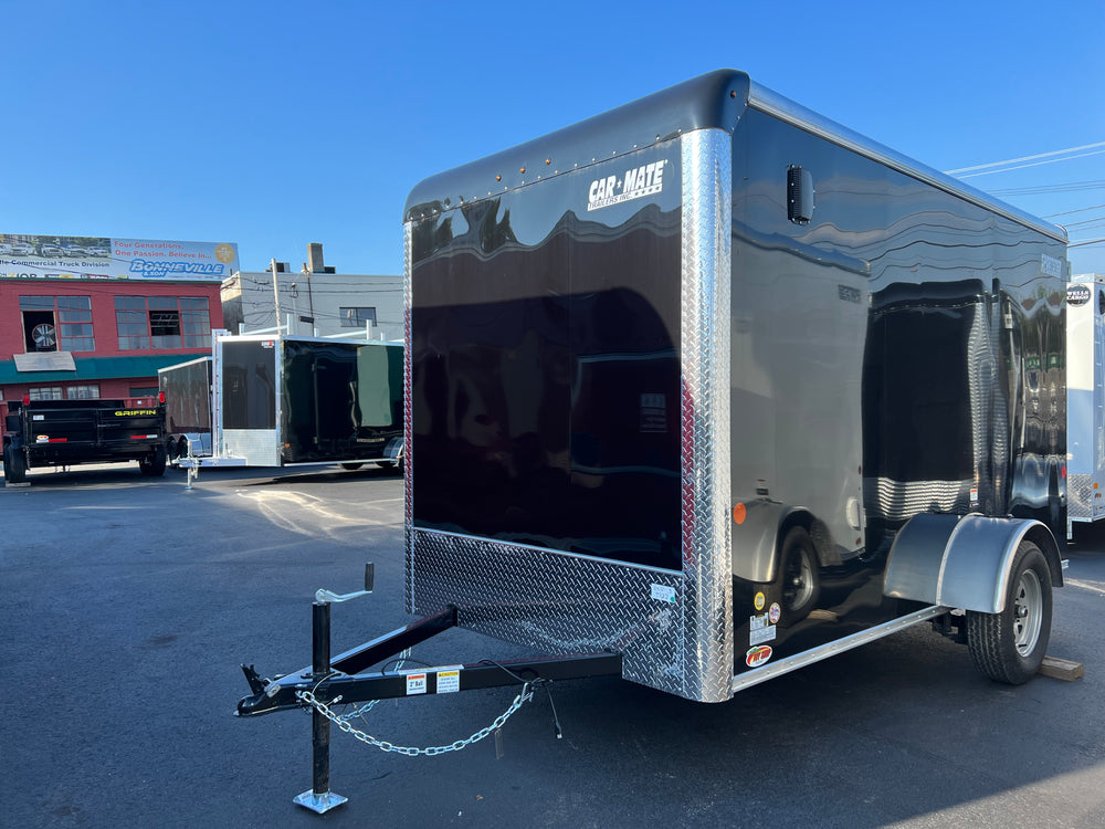 Enclosed Cargo Trailer 6'x12' Black Barn Car Mate 6" up
