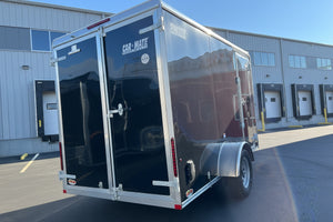 Enclosed Cargo Trailer 6'x12' Black Barn Car Mate 6" up Car Mate Trailers