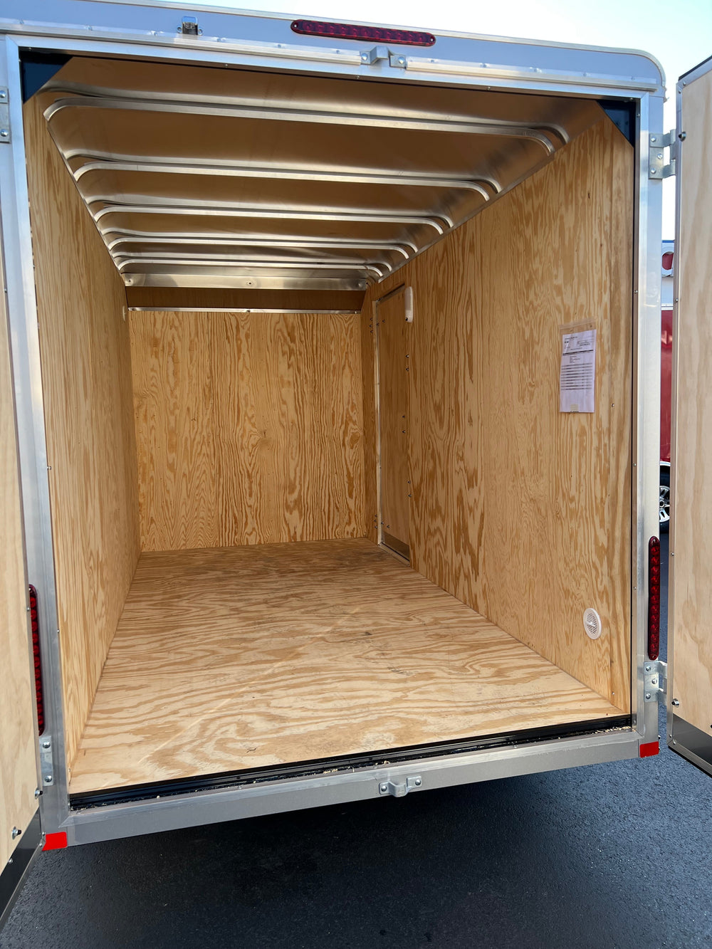 Enclosed Cargo Trailer 6'x12' Black Barn Car Mate 6" up Car Mate Trailers