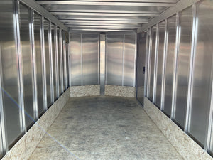 Enclosed Aluminum Cargo Trailer 6'x12' BLACK RAMP Alcom Xpress XLT Pro Series Xpress Trailers