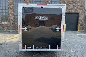 Enclosed Aluminum Cargo Trailer 6'x12' BLACK RAMP Alcom Xpress XLT Series Ron's Toy Shop, Inc.