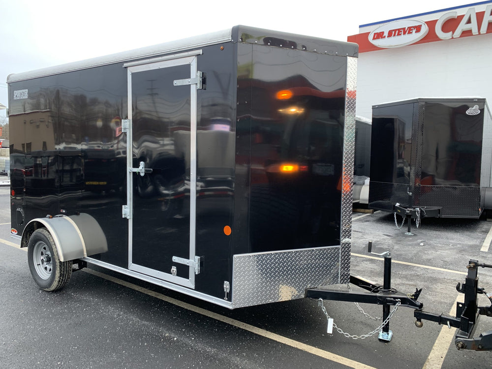 Car Mate Liberty Sport Enclosed Cargo Trailer 6'x12'+2'V Black RAMP