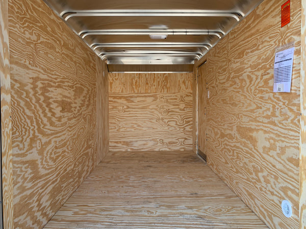 Enclosed Cargo Trailer 6'x12' Charcoal RAMP Car Mate 6"up Car Mate Trailers