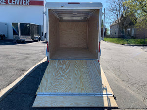 Enclosed Cargo Trailer 6'x12' Charcoal RAMP Car Mate 6"up Car Mate Trailers
