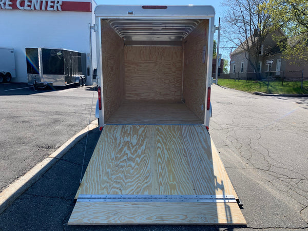 Enclosed Cargo Trailer 6'x12' Charcoal RAMP Car Mate 6"up Car Mate Trailers