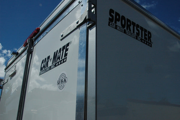 Enclosed Cargo Trailer 6'x12' White Barn Car Mate 6" up