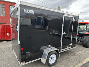 Enclosed Cargo Trailer 6'x12' Black RAMP Car Mate Custom Cargo Car Mate Trailers