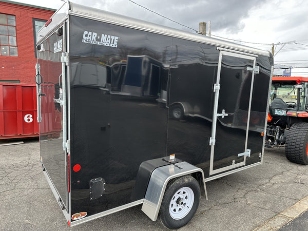 Enclosed Cargo Trailer 6'x12' Black RAMP Car Mate Custom Cargo Car Mate Trailers