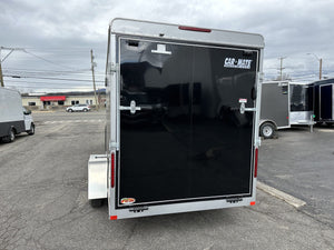 Enclosed Cargo Trailer 6'x12' Black RAMP Car Mate Custom Cargo Car Mate Trailers