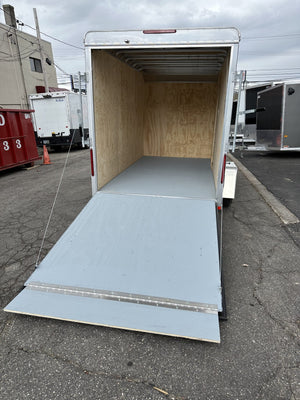 Enclosed Cargo Trailer 6'x12' Black RAMP Car Mate Custom Cargo Car Mate Trailers