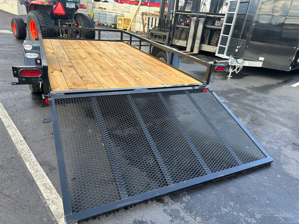 6' X 12' Car Mate Angle Iron Trailer (80" WIDE) Car Mate Trailers